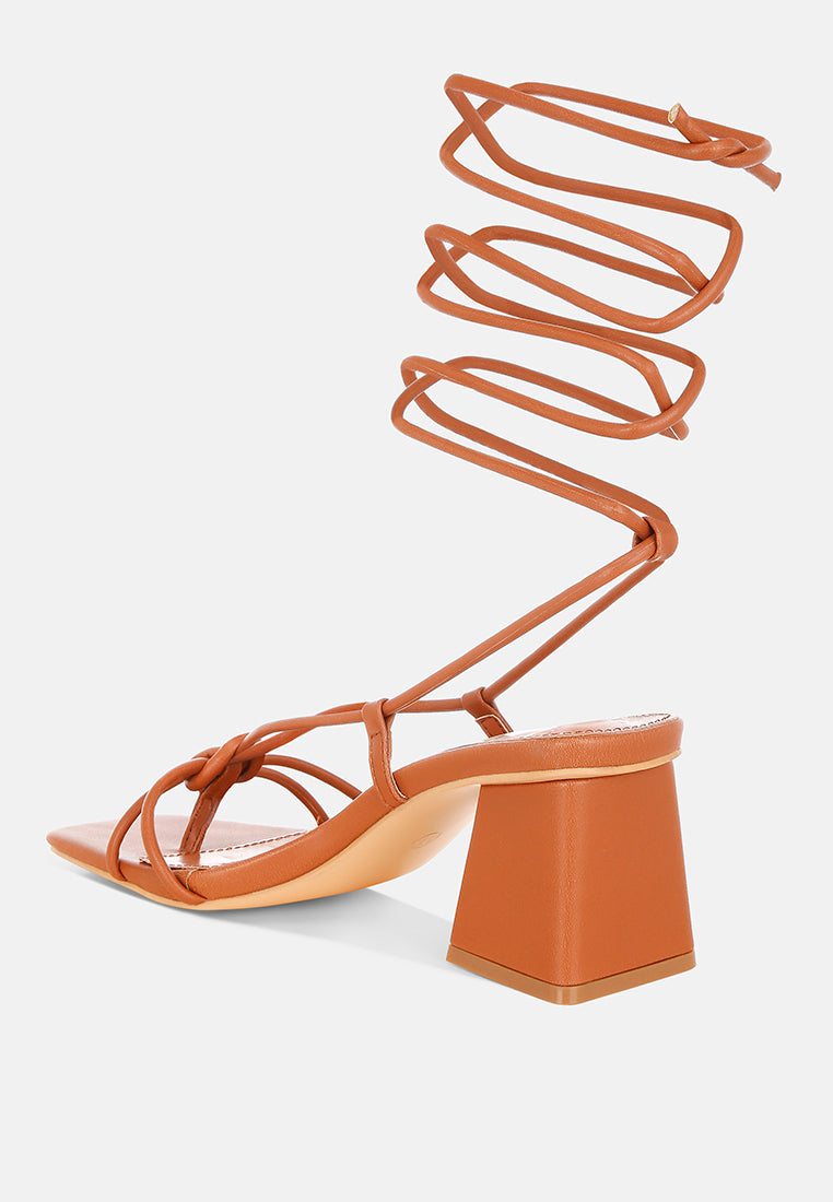 spruce tie up block heel sandals#color_tan