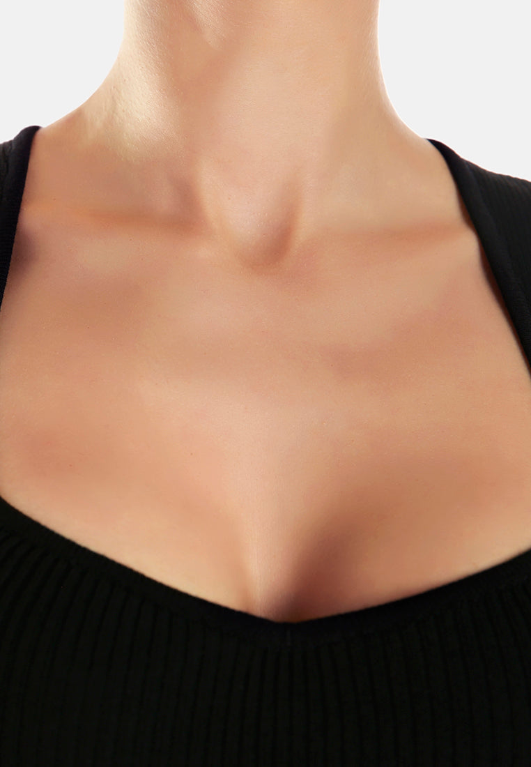 square neck fitted top by ruw#color_black