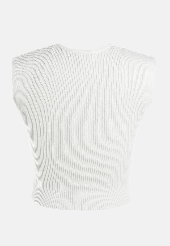 square neck fitted top by ruw#color_white