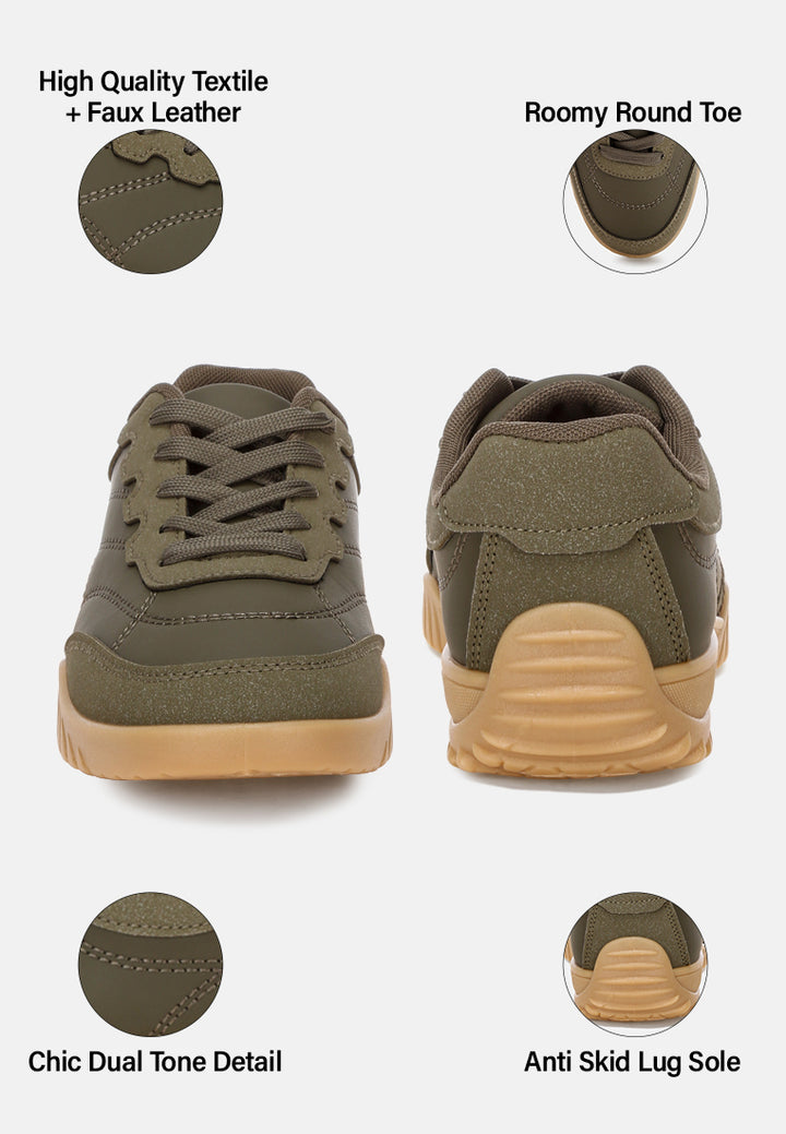 stany classic anti-skid sneakers#color_olive-faux-leather-textile