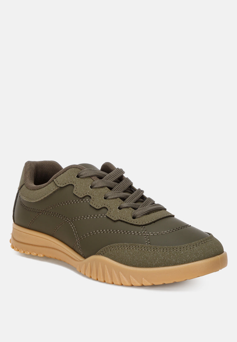 stany classic anti-skid sneakers#color_olive-faux-leather-textile