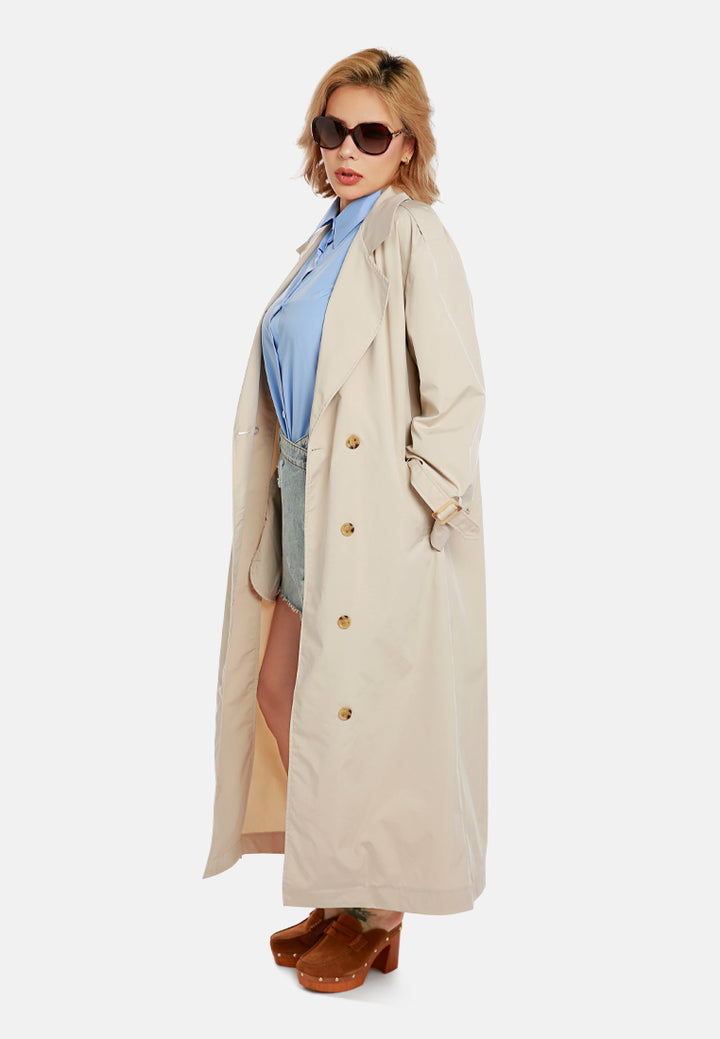 stone notched lapel trench coat by ruw#color_stone