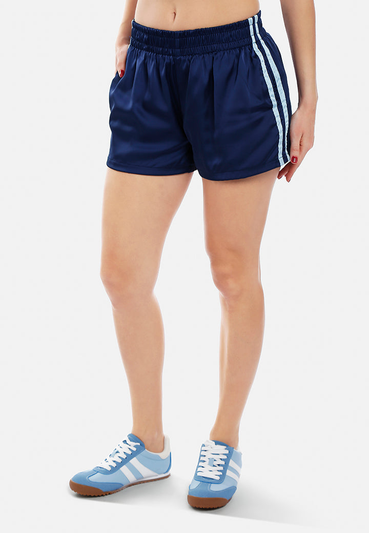 striped spice shorts by ruw#color_navy