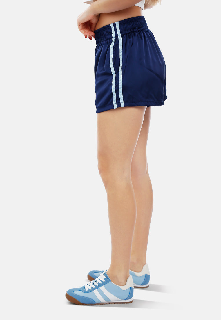 striped spice shorts by ruw#color_navy