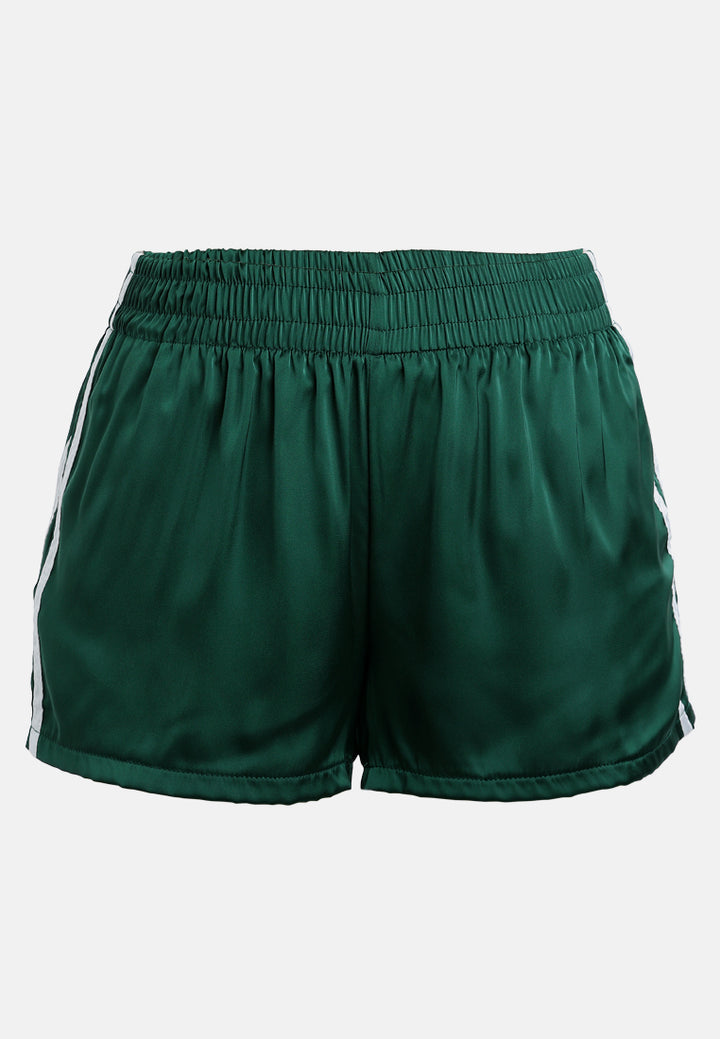 striped spice shorts by ruw#color_dark-green