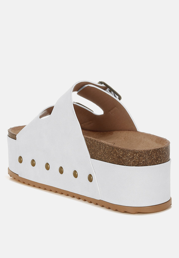 studded faux leather slip ons by mode#color_off-white
