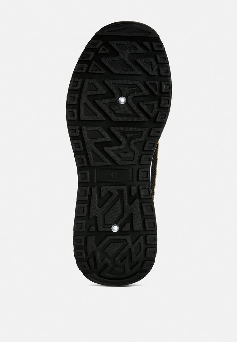 Active, Unisex Black Suede Sneakers
