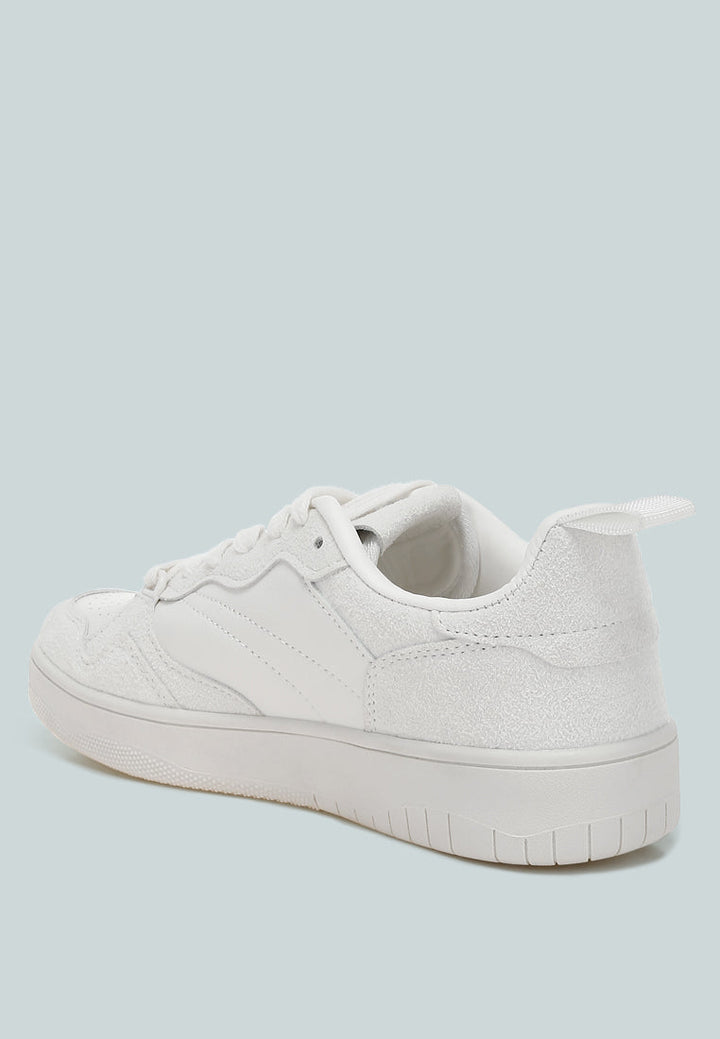 surfer faux leather casual sneakers by rag#color_white