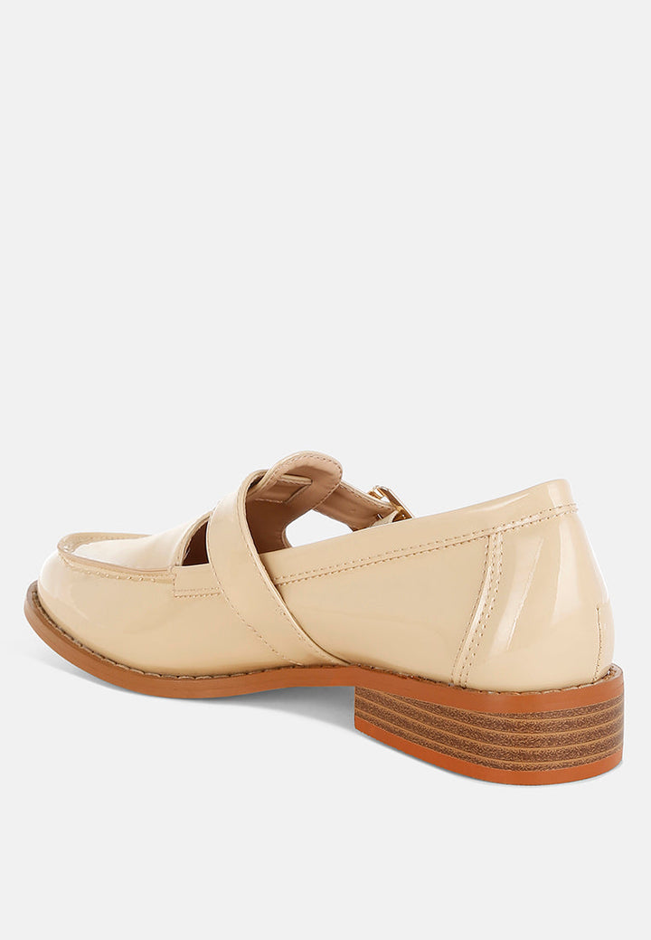 Mocasines merceditas swenson de charol sintético#color_beige