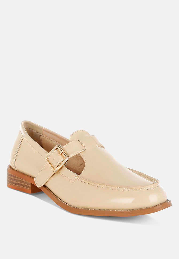 Mocasines merceditas swenson de charol sintético#color_beige