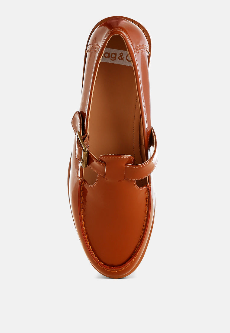 mocasines merceditas swenson de charol sintético#color_brown