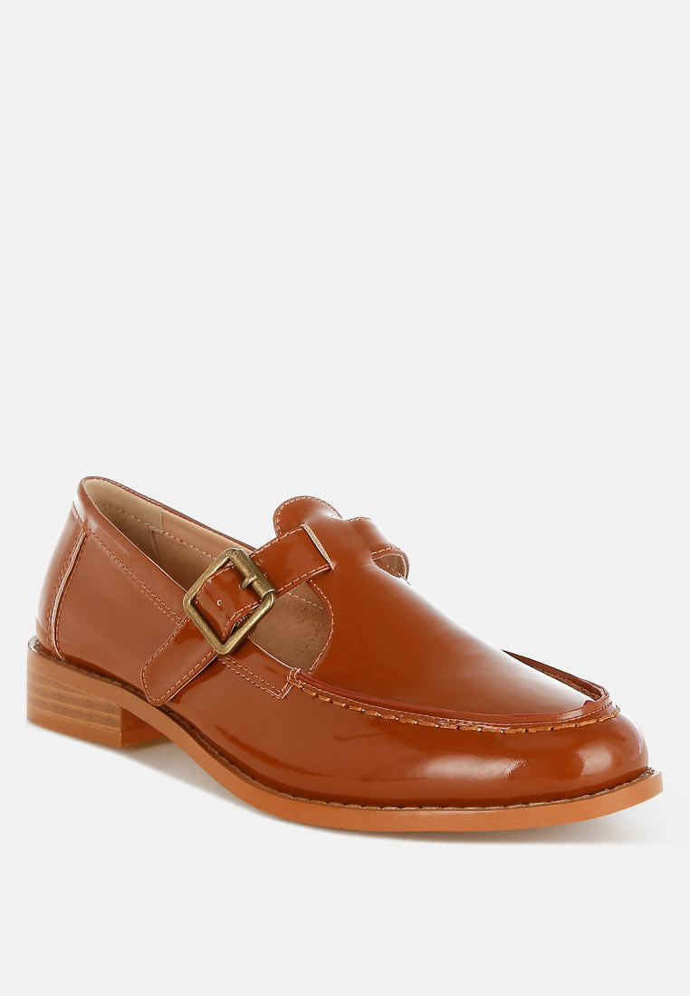 mocasines merceditas swenson de charol sintético#color_brown