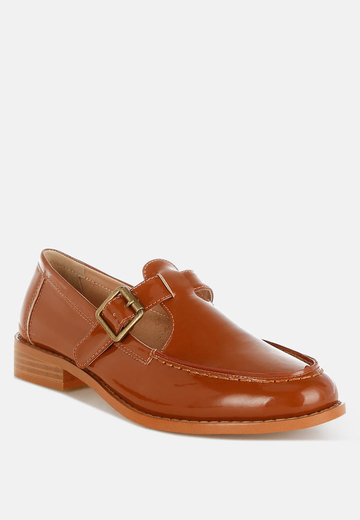 mocasines merceditas swenson de charol sintético#color_brown