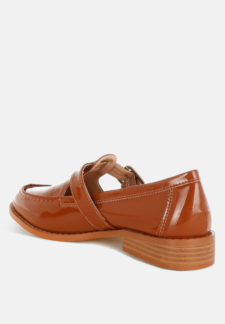 mocasines merceditas swenson de charol sintético#color_brown