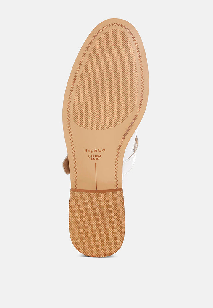 mocasines merceditas swenson de charol sintético#color_blanco