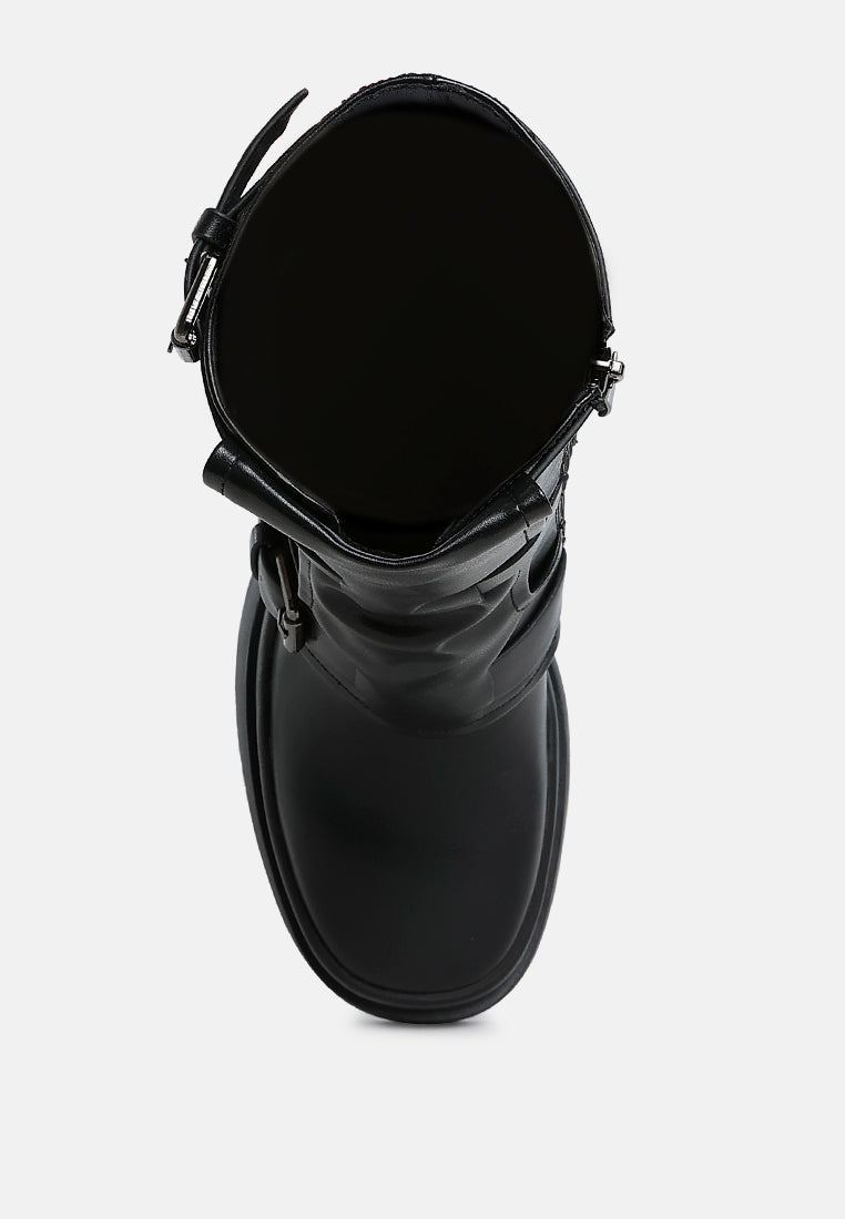 syrah chunky biker boots#color_black