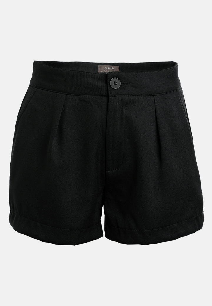 tailored woven shorts by ruw#color_black