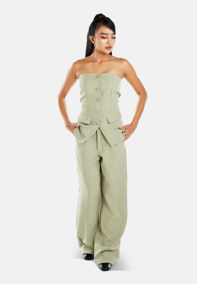 tailored woven straight fit pants#color_sage