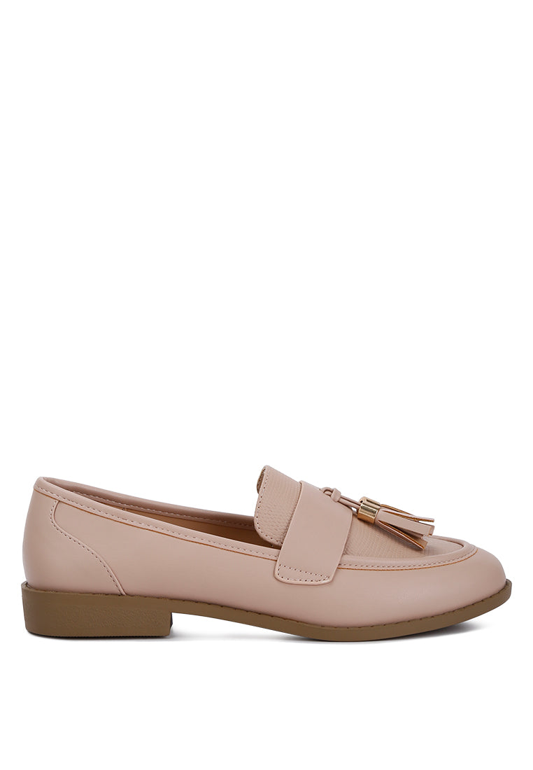 tassels detail loafers by rag#color_natural