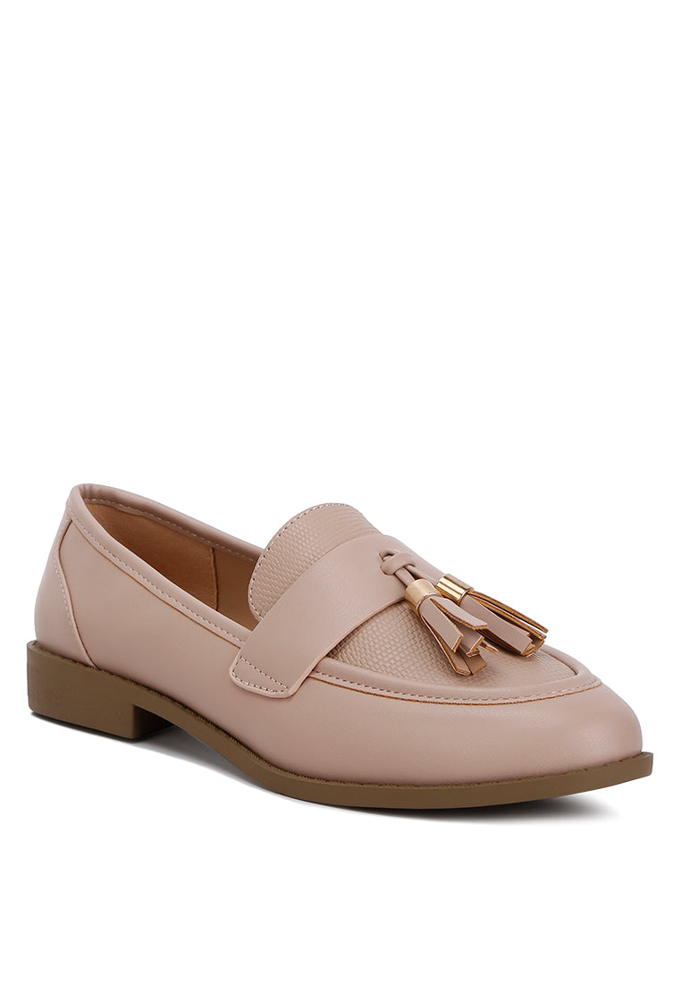 tassels detail loafers by rag#color_natural