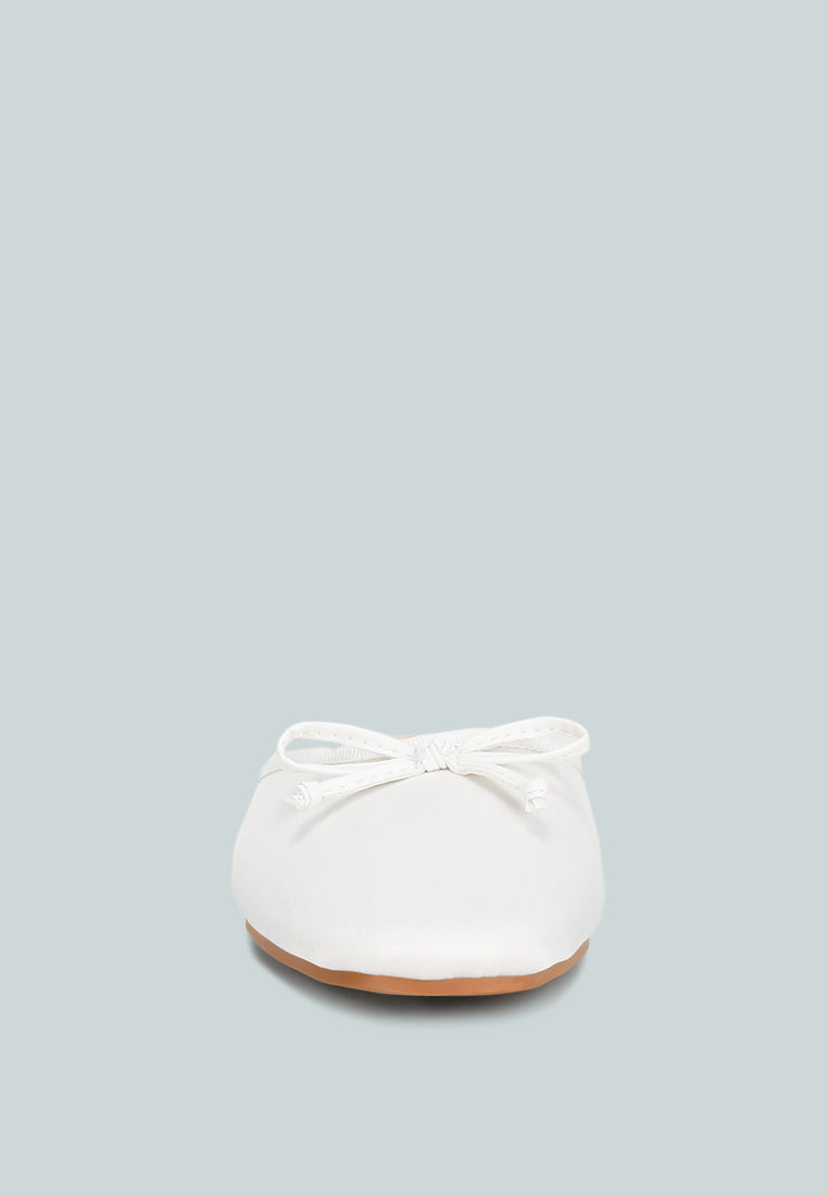 satin bow detail mules by RUW#colour_white