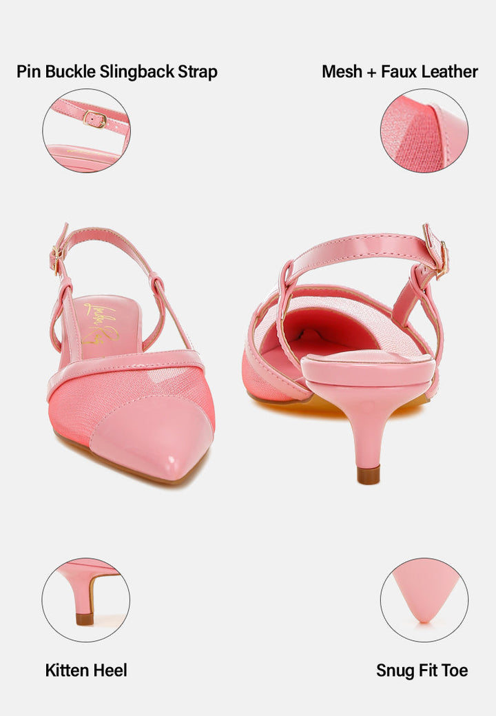 mesh slingback sandals by rag#color_pink