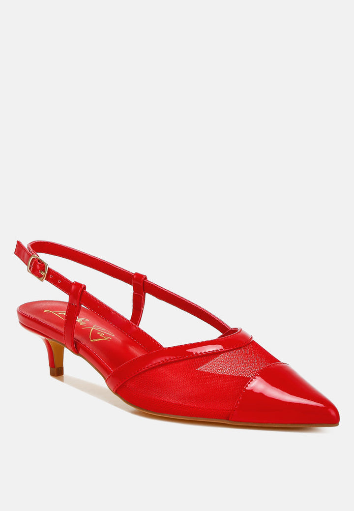 mesh slingback sandals by rag#color_red