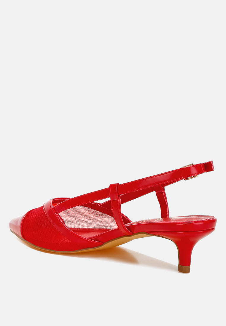 mesh slingback sandals by rag#color_red