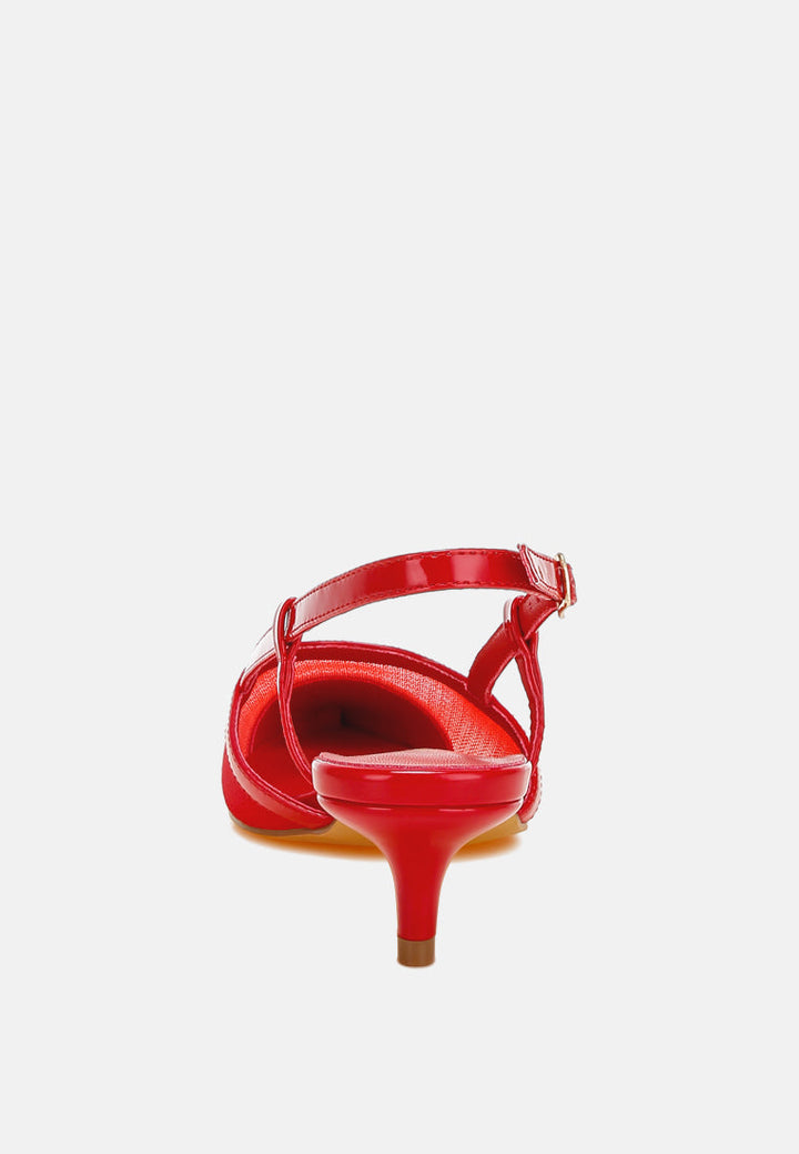 mesh slingback sandals by rag#color_red