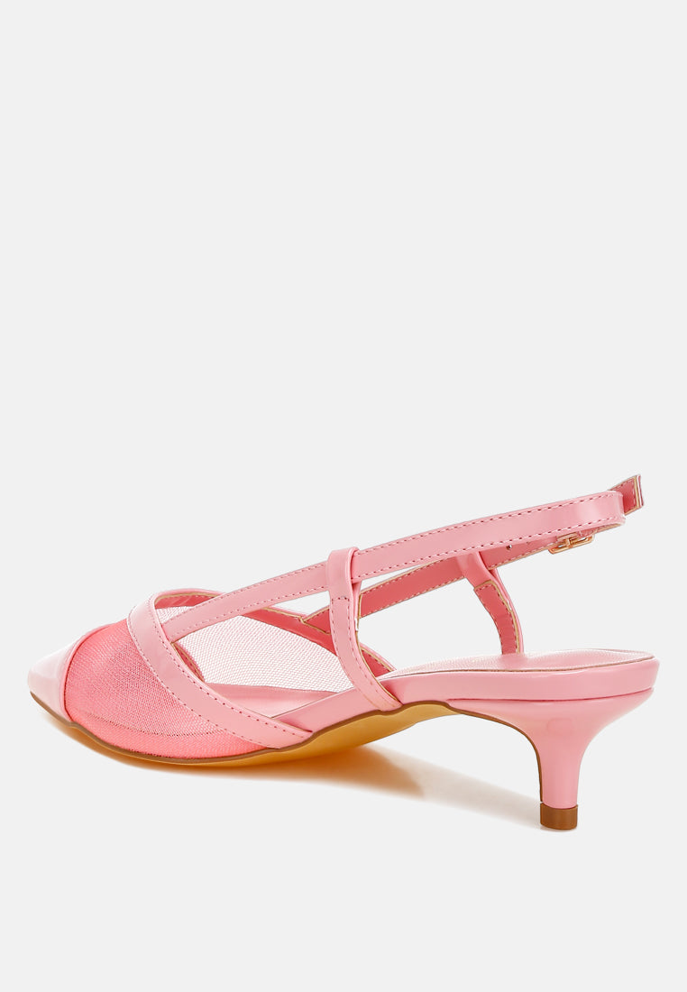 mesh slingback sandals by rag#color_pink