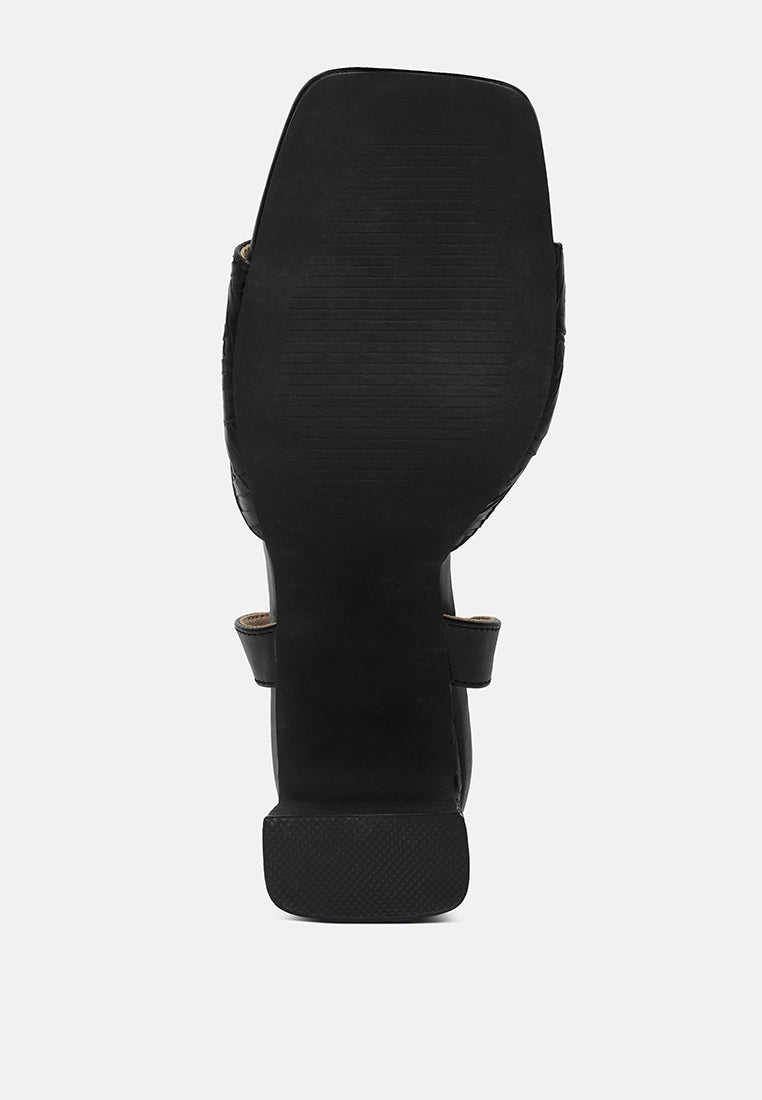 textured faux leather heels by ruw#color_black