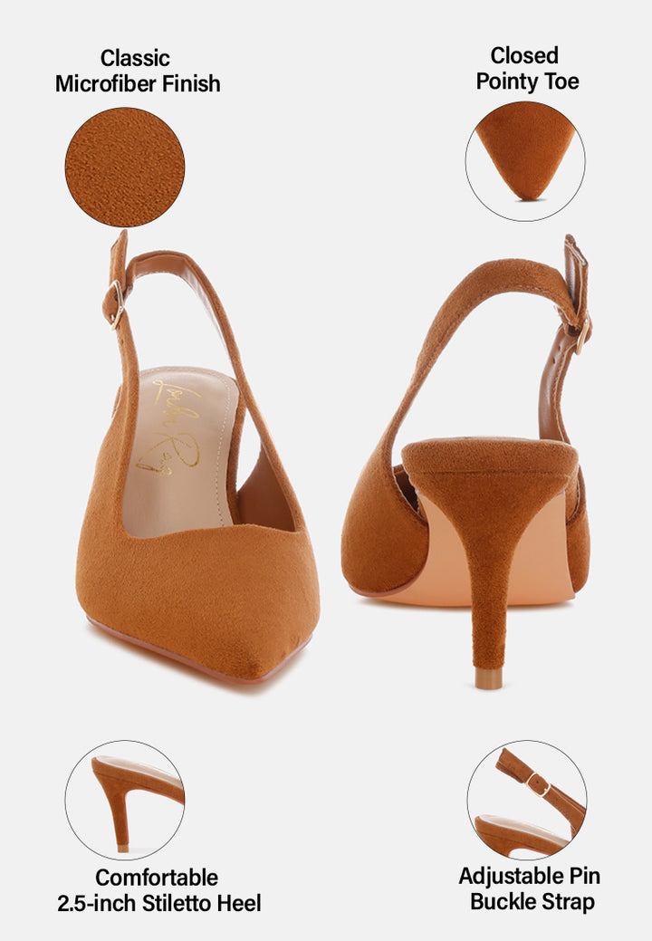 theobs soft microfiber pointed toe slingbacks by ft#color_tan
