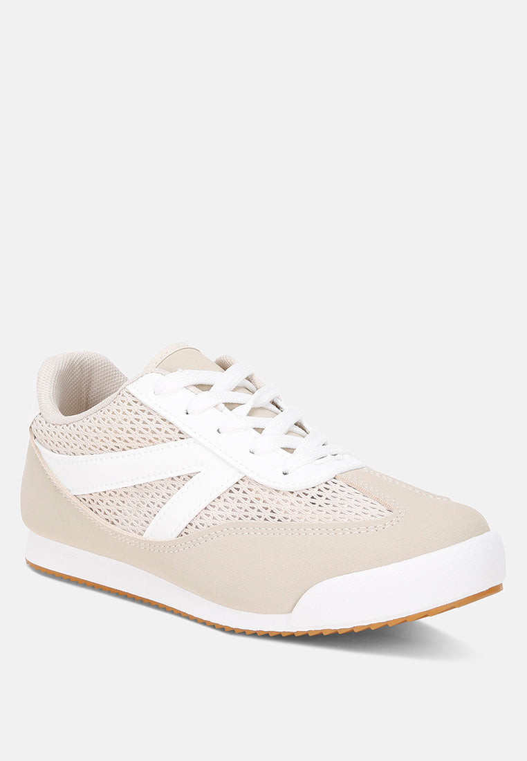 tibala padded collar lace-up sneakers#color_ivory-faux-leather-mesh