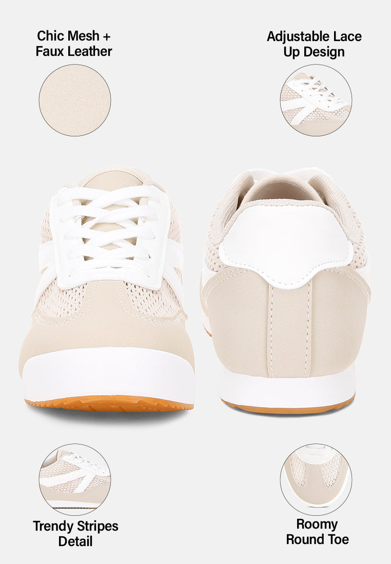 tibala padded collar lace-up sneakers#color_ivory-faux-leather-mesh