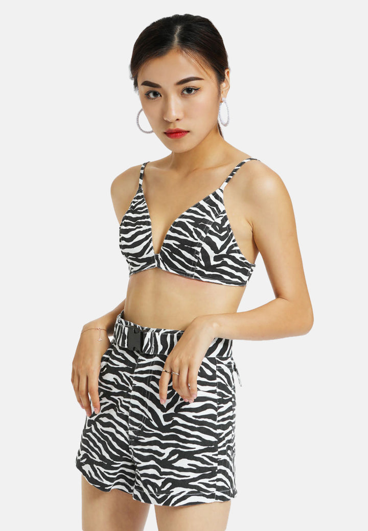 zebra print shorts#color_tiger-print