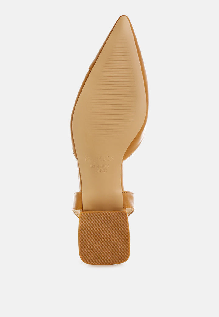 sandalias tijay de cuero real suave con tira trasera#color_tan