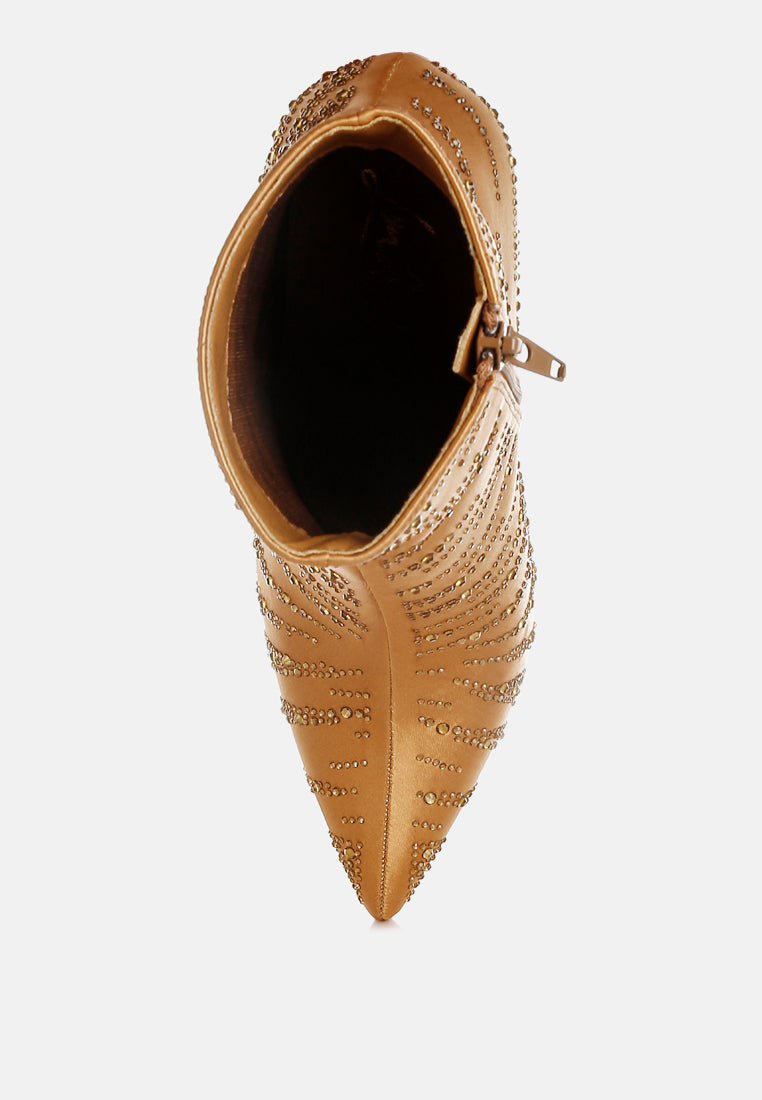 satin rhinestone ankle party boots


 by rag#color_brown