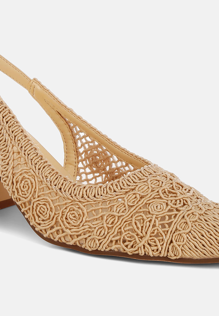 woven design slingback sandals by mode#color_beige