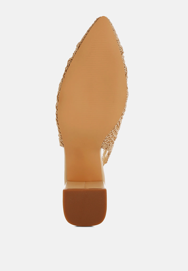 woven design slingback sandals by mode#color_beige