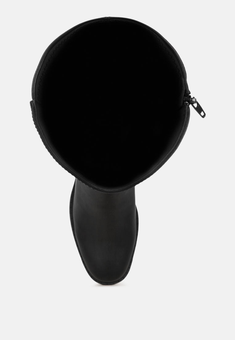 botas largas toluca hebilla clasica#color_negro-liso