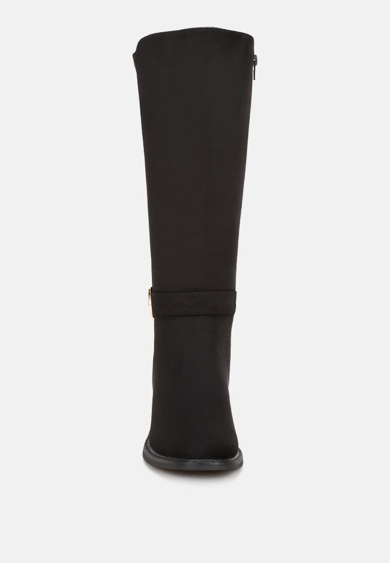botas largas toluca hebilla clasica#color_negro-ante