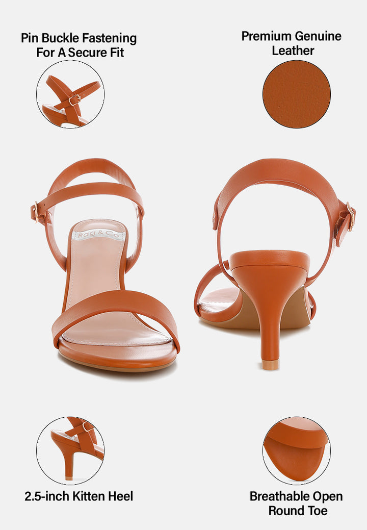 sandalias de tacón gatito con hebilla tomari#color_tan-genuine-leather