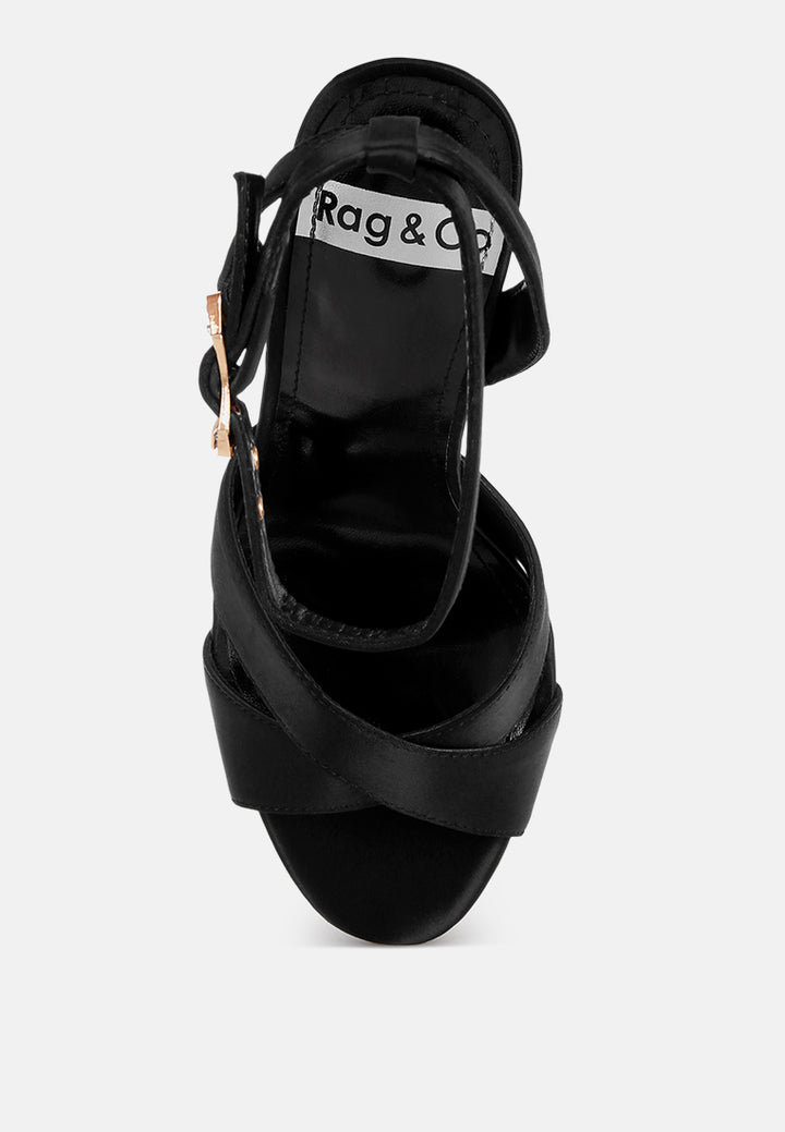 tribeca crystal & diamante pin buckle fantasy heels#color_black