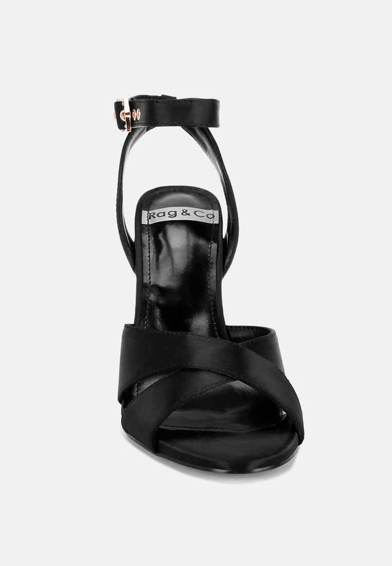 tribeca crystal & diamante pin buckle fantasy heels#color_black