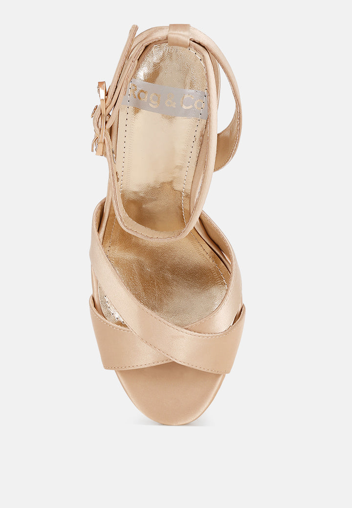 tribeca crystal & diamante pin buckle fantasy heels#color_gold