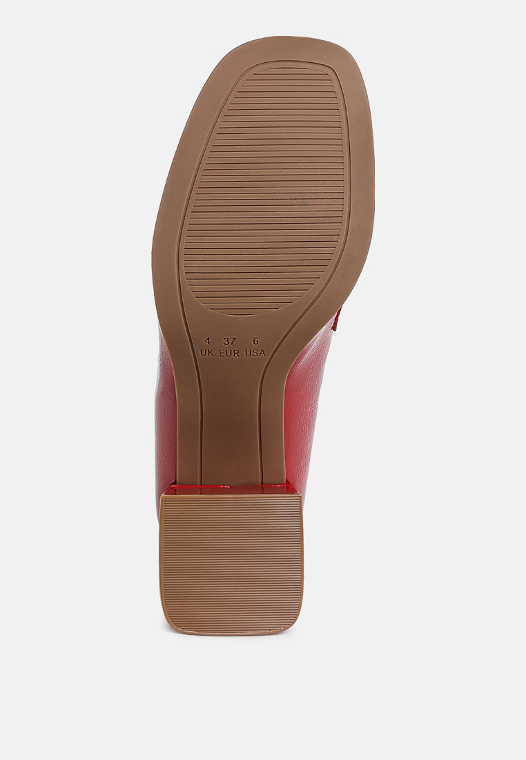 umdoni penny strap block heel loafers#color_burgundy