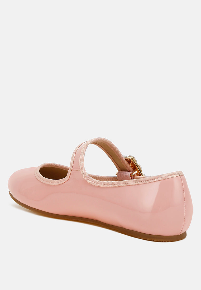 sandalias merceditas con broche destacado#color_pink