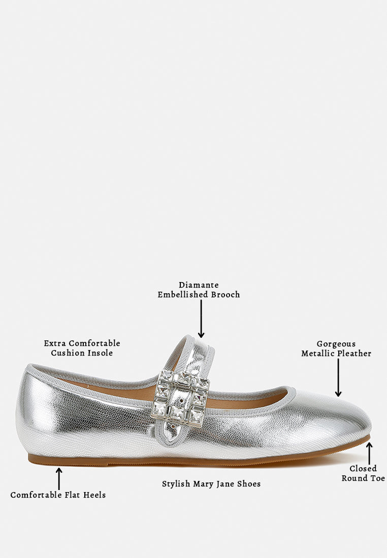 brooch mary jane sandals by rag#color_silver