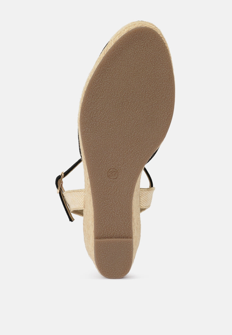 Women Soft Microfiber Espadrille Wedges