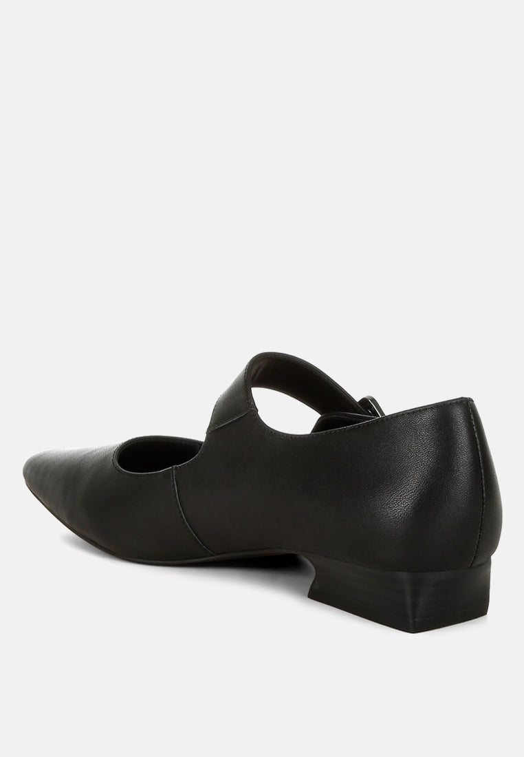 sandalias mary jane de cuero genuino vernis #color_negro